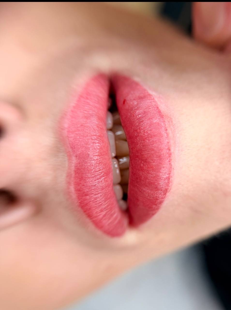 Permanent makeup work quality — before training 4