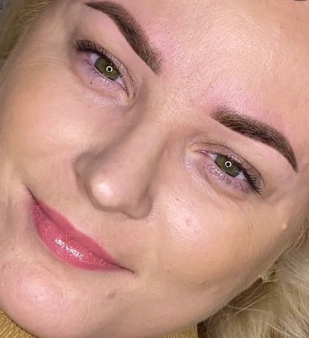 Permanent makeup work quality — before training 2