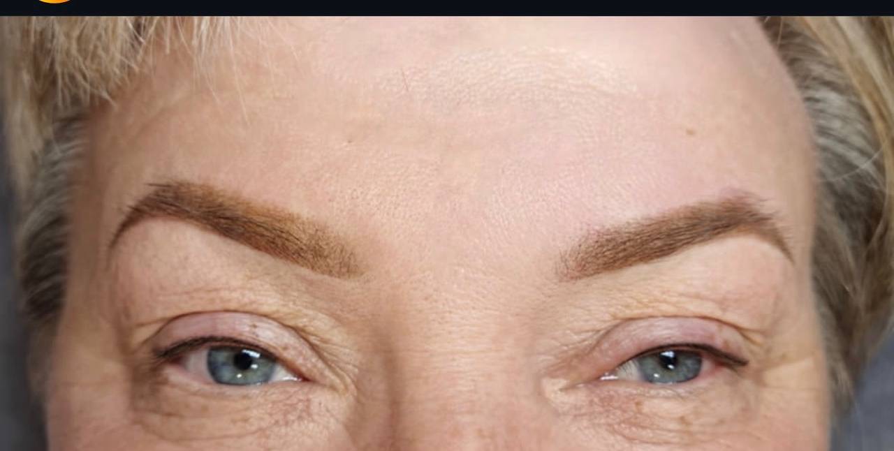 Permanent makeup work quality — before training 1